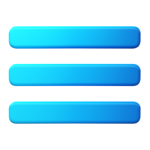 A graphic icon of a mobile menu button